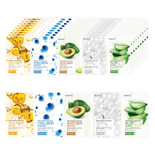 Eunyul Natural Facial Mask Mix pack of 50